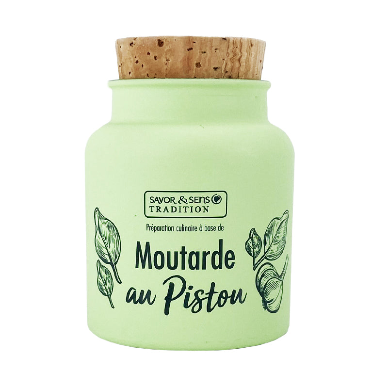 SAVOR & SENS MOUTARDE AU PISTOU (BASILIC, AIL) 110G
