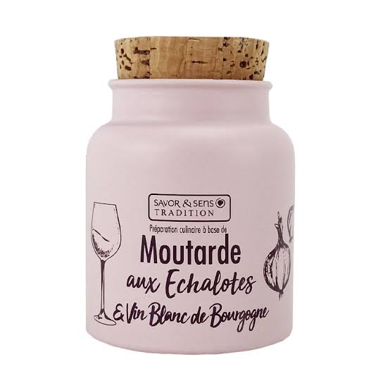 SAVOR & SENS MOUTARDE AUX ÉCHALOTES & VIN BLANC DE BOURGOGNE 110G
