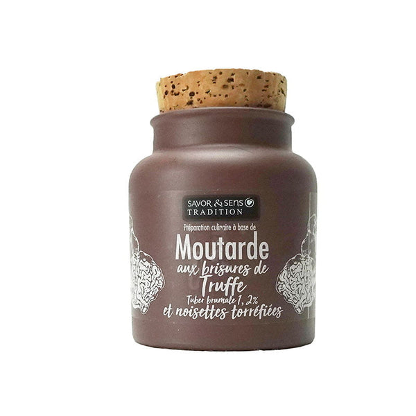 SAVOR & SENS MOUTARDE AUX BRISURES DE TRUFFE BRUMALE ET NOISETTES TORRÉFIÉES 110G